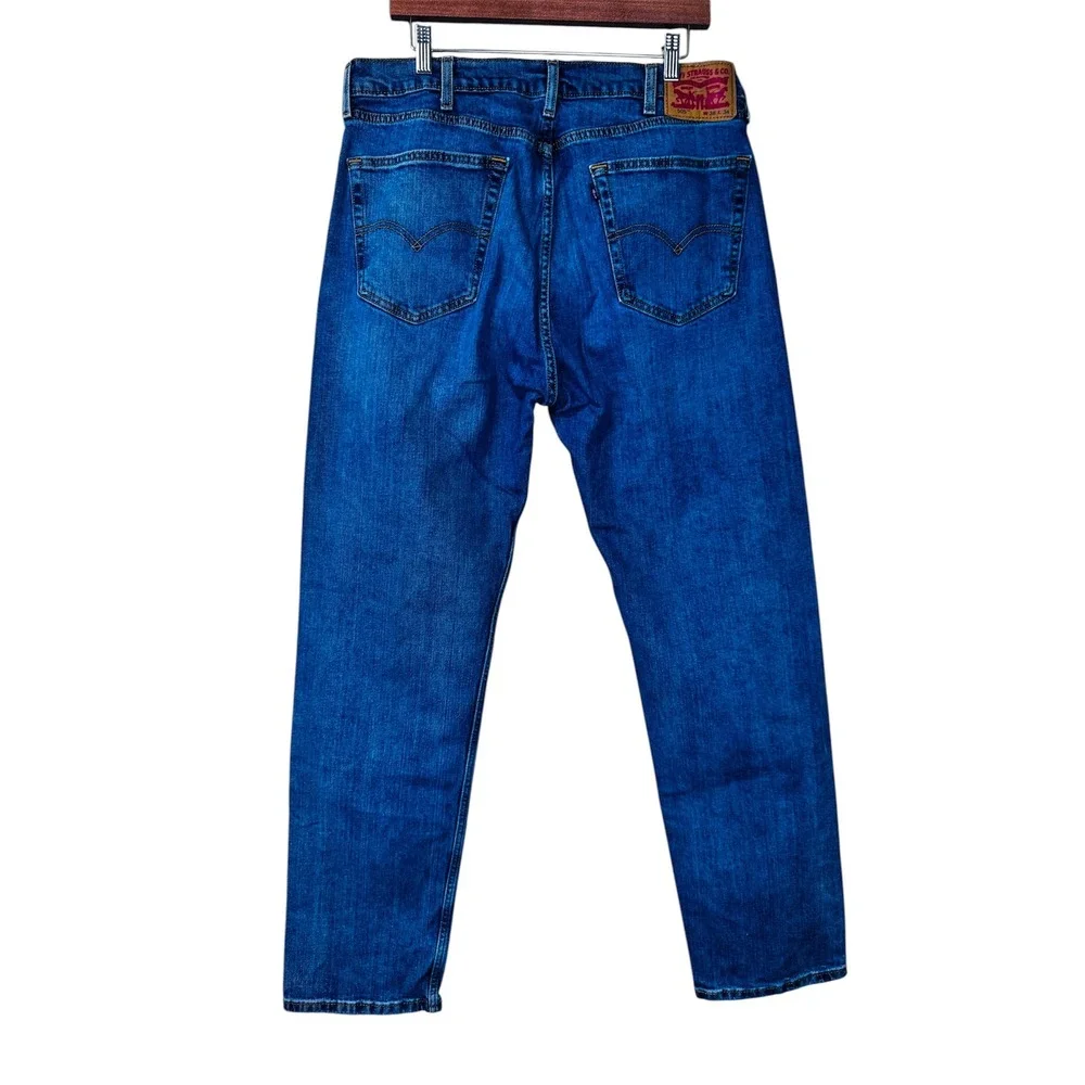 Levi Strauss 505 Mens‎ Jeans 36 x 33 Medium Wash Straight Leg Denim Pants